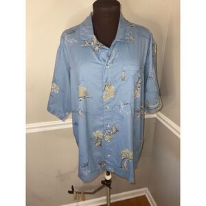 NWT Columbia Bellows Beach Campshirt Liquid Blue Mens L‎